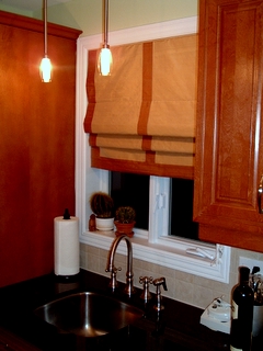 Kitchen Window Treatments Roman Shades